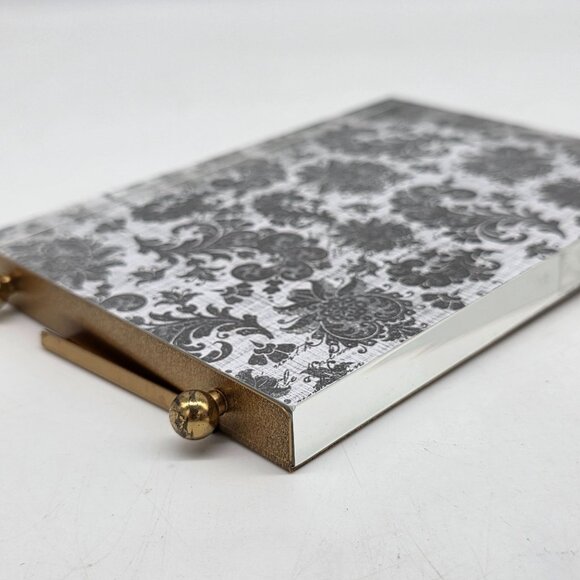 Burnes of Boston Frameless Picture Frame Gold Tone Metal 1/2" Glass 4.5"x6.5" - Picture 6 of 8